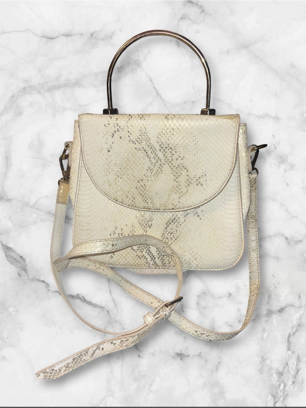 Urban expressions vegan snake skin handbag crossbody or clutch